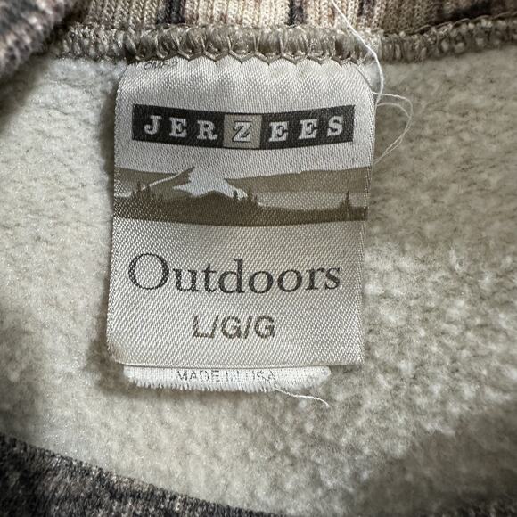 Jerzees Vintage Camo Mossy Oak Break Up Sweatshirt USA 90’s Mens Large Faded - Picture 9 of 11